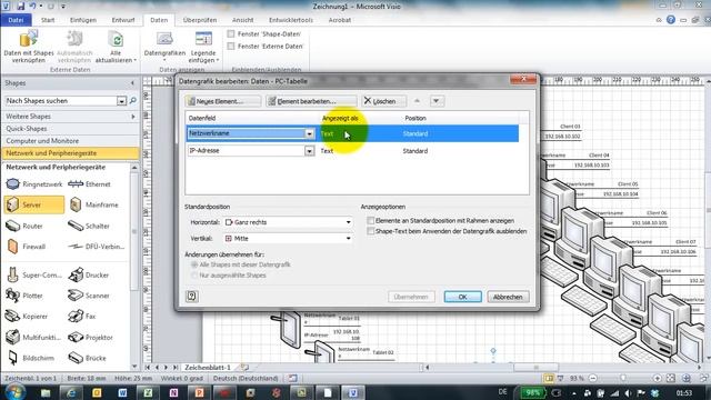 Visio # 5 - Shapes mit Daten über Excel-Liste erzeugen смотреть онлайн
