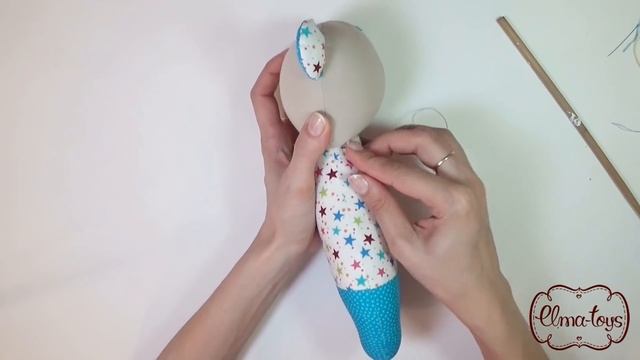 Игрушка ручной работы - мишка-именинник. Текстильная игрушка своими руками. | Elma-toys смотреть онлайн