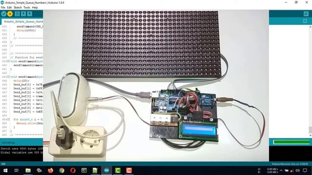 Arduino | Arduino simple queue numbers with voice calling and P10 Panel display plus LCD 16x2 смотреть онлайн