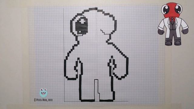 КРАСНЫЙ | РЭД | Как нарисовать красного радужного друга по клеточкам смотреть онлайн