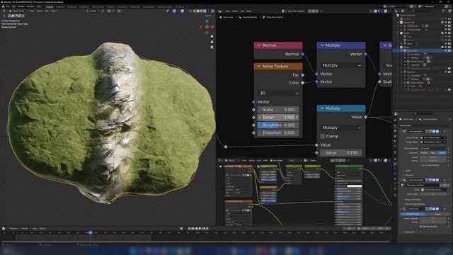 Collide Rocks Часть 2.4 Шейдинг Geometry Nodes смотреть онлайн