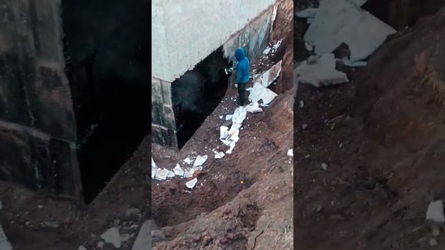 работа по механической очистке фундамента и нанесение Праймера смотреть онлайн
