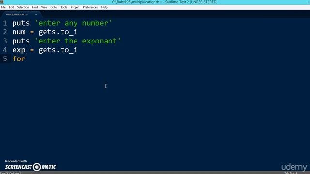 102 Learn python and ruby programming:- Exponent value example смотреть онлайн