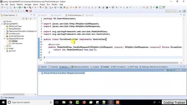 Spring Web mvc Using Maven смотреть онлайн