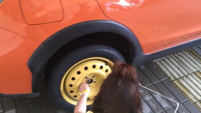 Subafest 2016 Замена колеса на время Subalady Субаледи Subaru XV