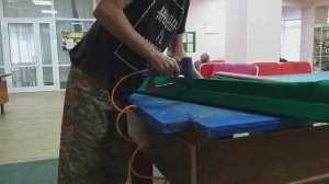 Перетяжка бильярда, интересный случай.Обтяжка бортов.