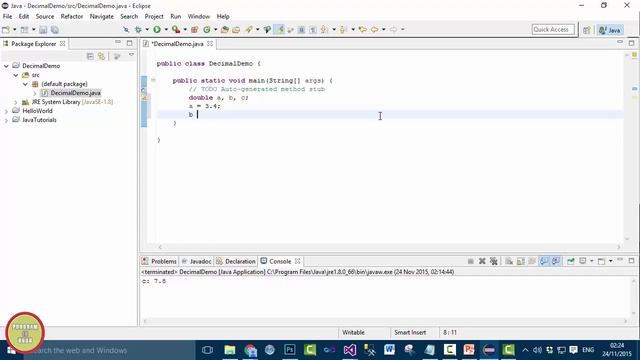 Java Tutorial In Urdu/Hindi - DataTypes And Variables (Decimals) смотреть онлайн