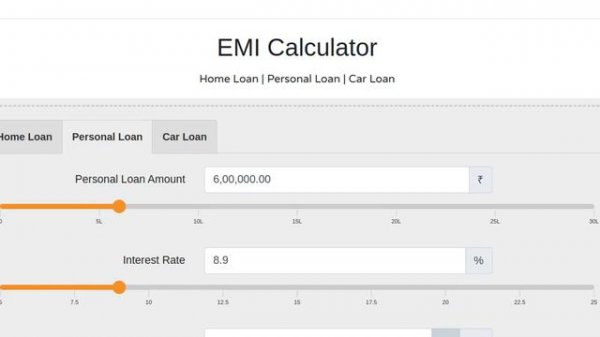 union BANK of india interest rate | 6 lakh personal loan for 3 years | EMI calculator | 2022 |