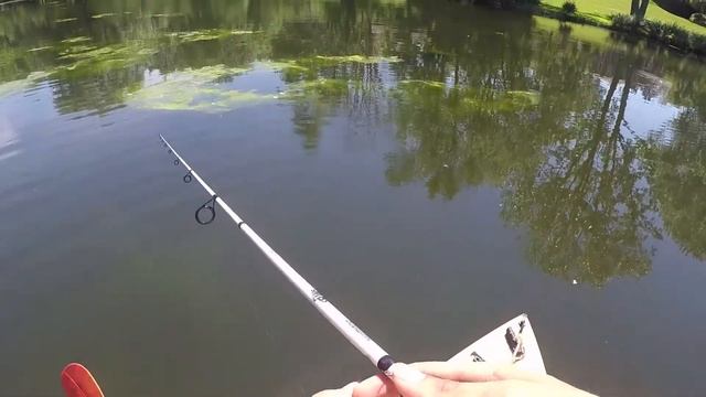Catching My First Bass out of my Kayak--Lifetime Tamarak 120 смотреть онлайн