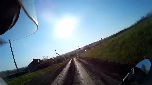 S2 Motors Dakar 250. Путешествие на мотоцикле. Поля, луга. Деревушка. Дорога домой. смотреть онлайн