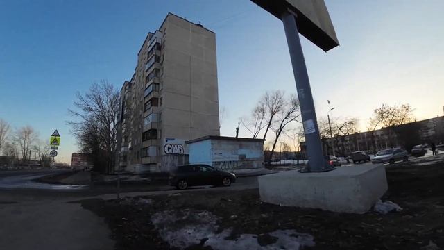 Вечерний Челябинск - снег тает и город становится грязным 21 марта 2023 г смотреть онлайн