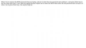 Reset BIOS password lenovo