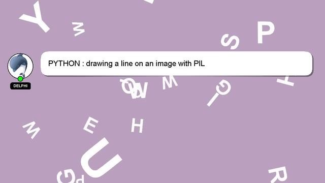 PYTHON : drawing a line on an image with PIL смотреть онлайн