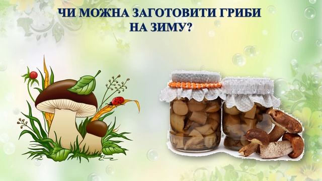 Бесіда "Їстівні та отруйні гриби" смотреть онлайн