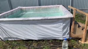 Бассейн из подручных материалов своими руками. Собрал бассейн из поддонов