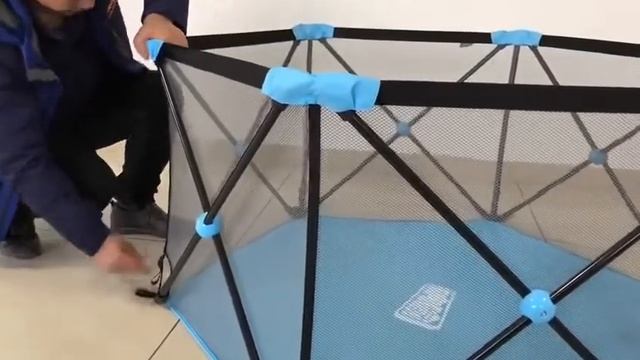 Складной детский манеж, портативный шестигранный забор для новорожденных, барьер безопасности, смотреть онлайн
