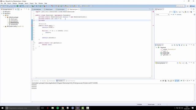 Bloque J. Concurrente 5.2: ReentrantLock смотреть онлайн