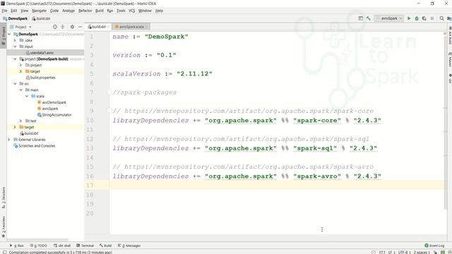 Apache Spark | Working with AVRO File Format |Demo Using Spark with Scala| LearntoSpark смотреть онлайн