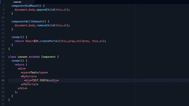 React JS #14 Портал (React Portal) смотреть онлайн