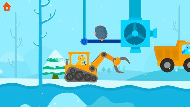 Dinosaur Digger 3 #3 Подземное и зимнее приключения Динозаврика-тракториста! смотреть онлайн