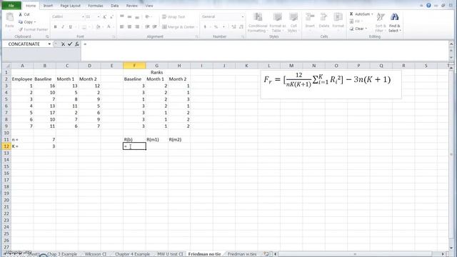 How to calculate F statistics in Friedman test no ties смотреть онлайн