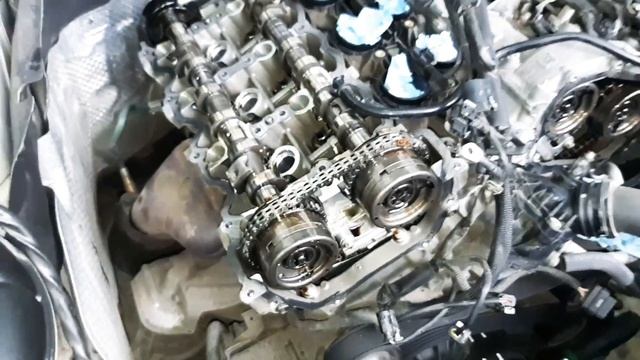 Ремонт Мерседес, М276 замена цепи грм. W218.