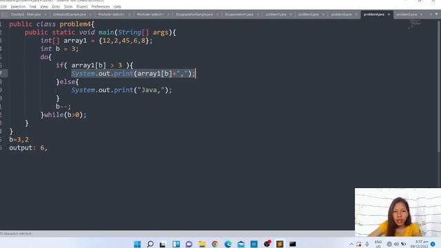 Problem 4 Tracing in Java Arrays ( Ana Marie Sarabe) смотреть онлайн