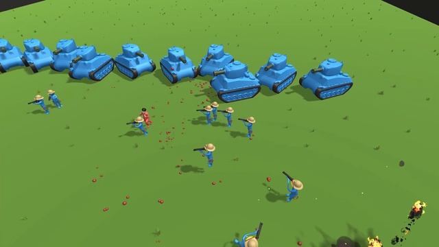 20 Hunters + 10 Tanks Vs 120x Zombies, Orcs, Cow, Camels, Alligators, Dogs Gummy Dummy Battles смотреть онлайн