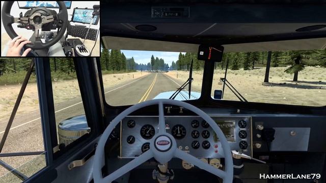 Peterbilt 281 - (Heavy Log Hauler) - American Truck Simulator - ATS 4K Gameplay смотреть онлайн