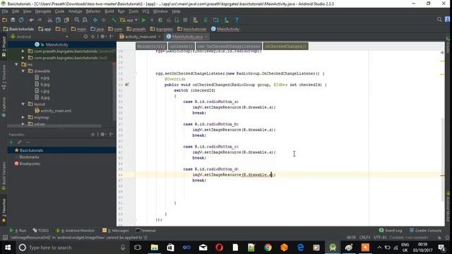 Select Radio button will show the image from image resource. easy learning Tamil Tutorials -04 смотреть онлайн