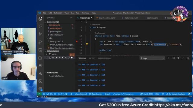 AzureFunBytes - Episode 29 - Introduction to Dapr (@daprdev) смотреть онлайн