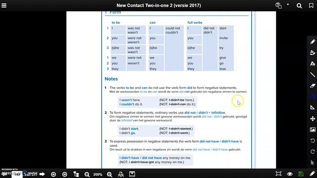 Past Simple Tense Negative Statements смотреть онлайн