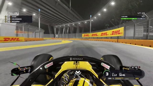 F1 2019 Race 25% Singapure Renault N.Hülkenberg | Video:Beatdown | Senhor doido смотреть онлайн