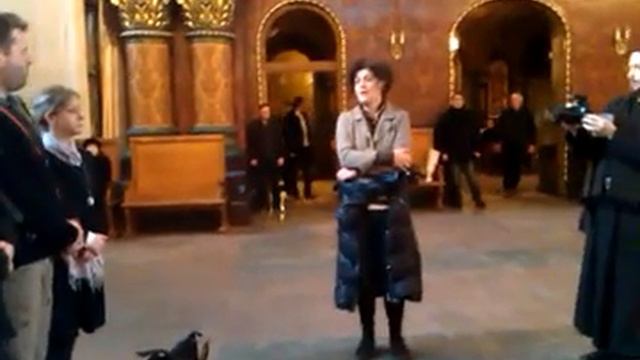 Дивна Љубојевић у Успенском подворју манастира Оптина пустиња у Санкт-Петербургу