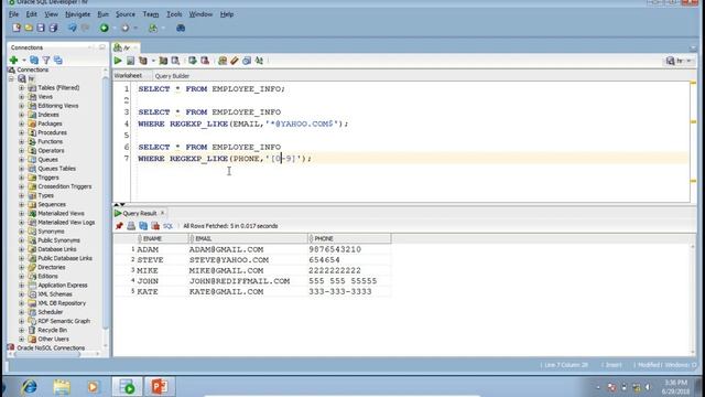 25. SQL for Beginners - REGEXP_LIKE( ) Condition (HIndi) | Regular Expressions смотреть онлайн