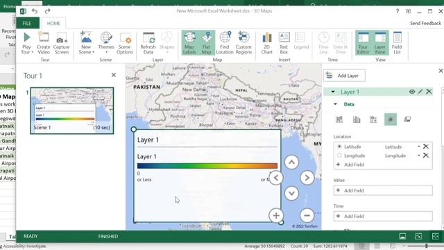 How to Plot Coordinates (Latitude and Longitude) in Excel | 3D Map in Excel смотреть онлайн