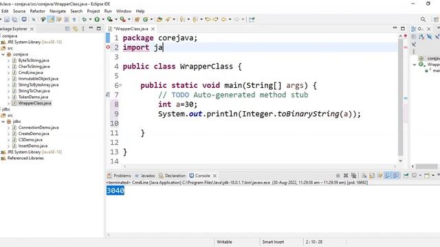 Java Program on usage of Wrapper Class | lec 64 | Java Tutorial| BhanuPriya смотреть онлайн