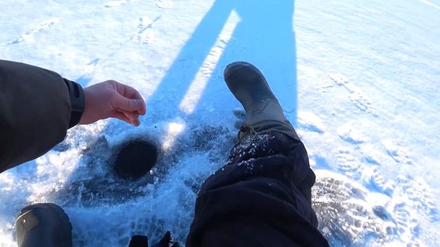 Мой первый лед! Озернинское водохранилище! смотреть онлайн