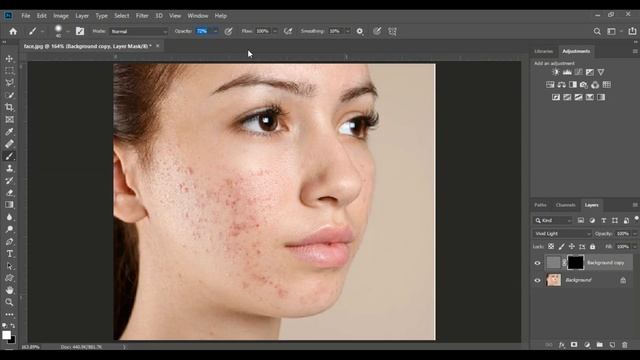 FACE RETOUCH USING PHOTOSHOP. PHOTOSHOP ME PHOTO KAISE BANAYEN #photoshop PHOTOSHOP CC смотреть онлайн