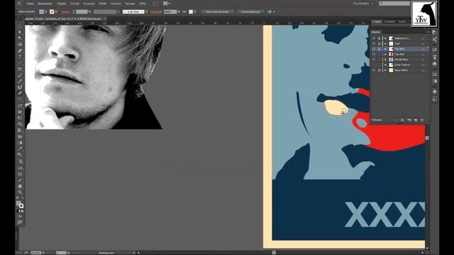 iBlali Pop Art (speed painting) - Adobe Illustrator & Photoshop CS6 смотреть онлайн