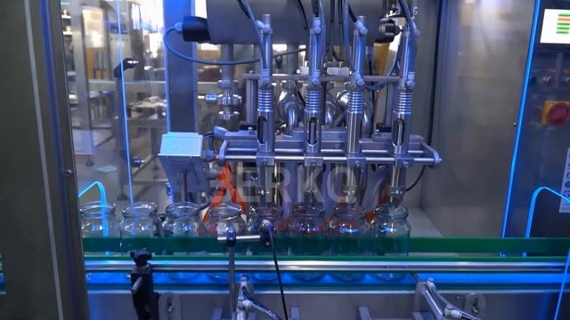 Автоматическая линия по розливу в стеклянные банки смотреть онлайн