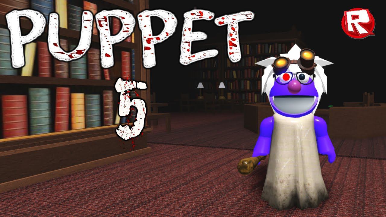 5 ГЛАВА ПОБЕГА от ПАППЕТ в роблокс | ИЩЕМ ИНФОРМАЦИЮ в БИБЛИОТЕКЕ| Puppet 5 roblox смотреть онлайн