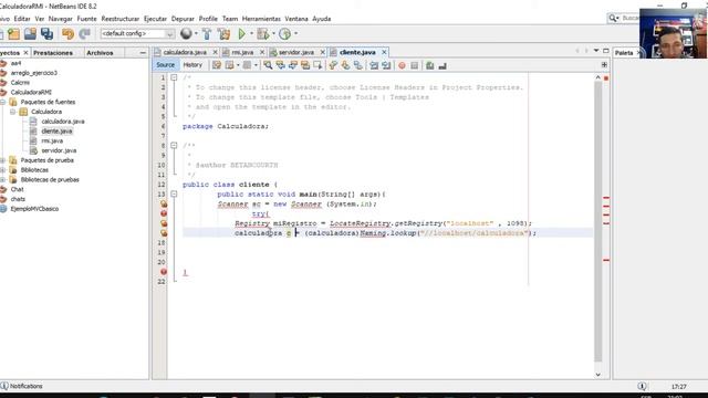 Calculador RMI en Java Netbeans смотреть онлайн