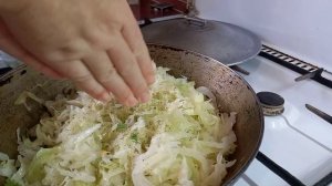 Тушёная капуста для начинки#пирожки