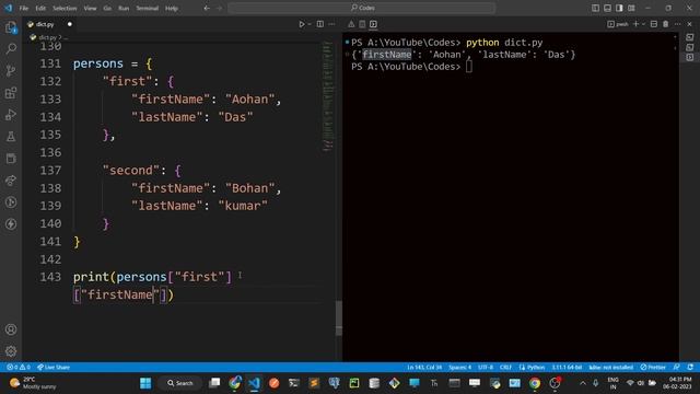 20. Nested Dictionaries in Python | Complete Python Tutorial 2023 смотреть онлайн
