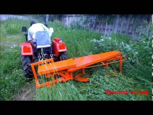 Жесткие испытания роторной косилки Уралец