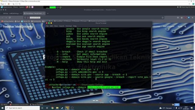Infoga OSINT tool смотреть онлайн