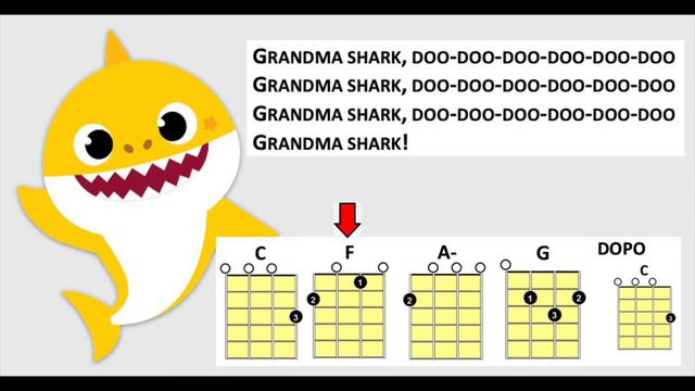 BABY SHARK - UKULELE PLAY ALONG смотреть онлайн