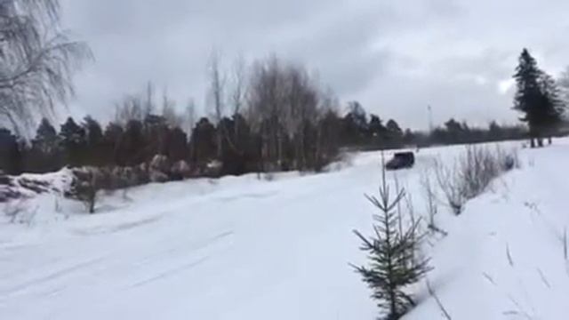 Закрытие зимнего дрифт-сезона на трассе в Калининце 24.03.2017 смотреть онлайн