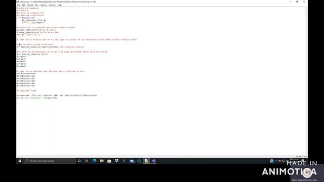 Integración de Simpson 3/8 en Python | TECNM Campus Aguascalientes смотреть онлайн